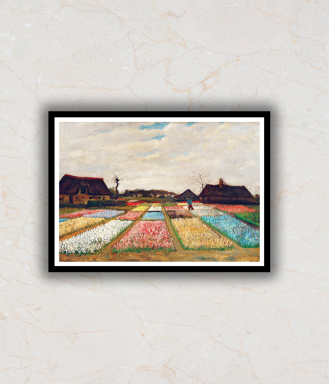 Flower Beds in Holland Vincent Van Gogh Painting