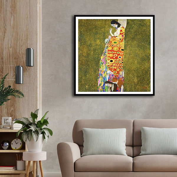 Hope By Gustav Klimt Modern Abstract Painting Artwork For Home Wall D�_cor