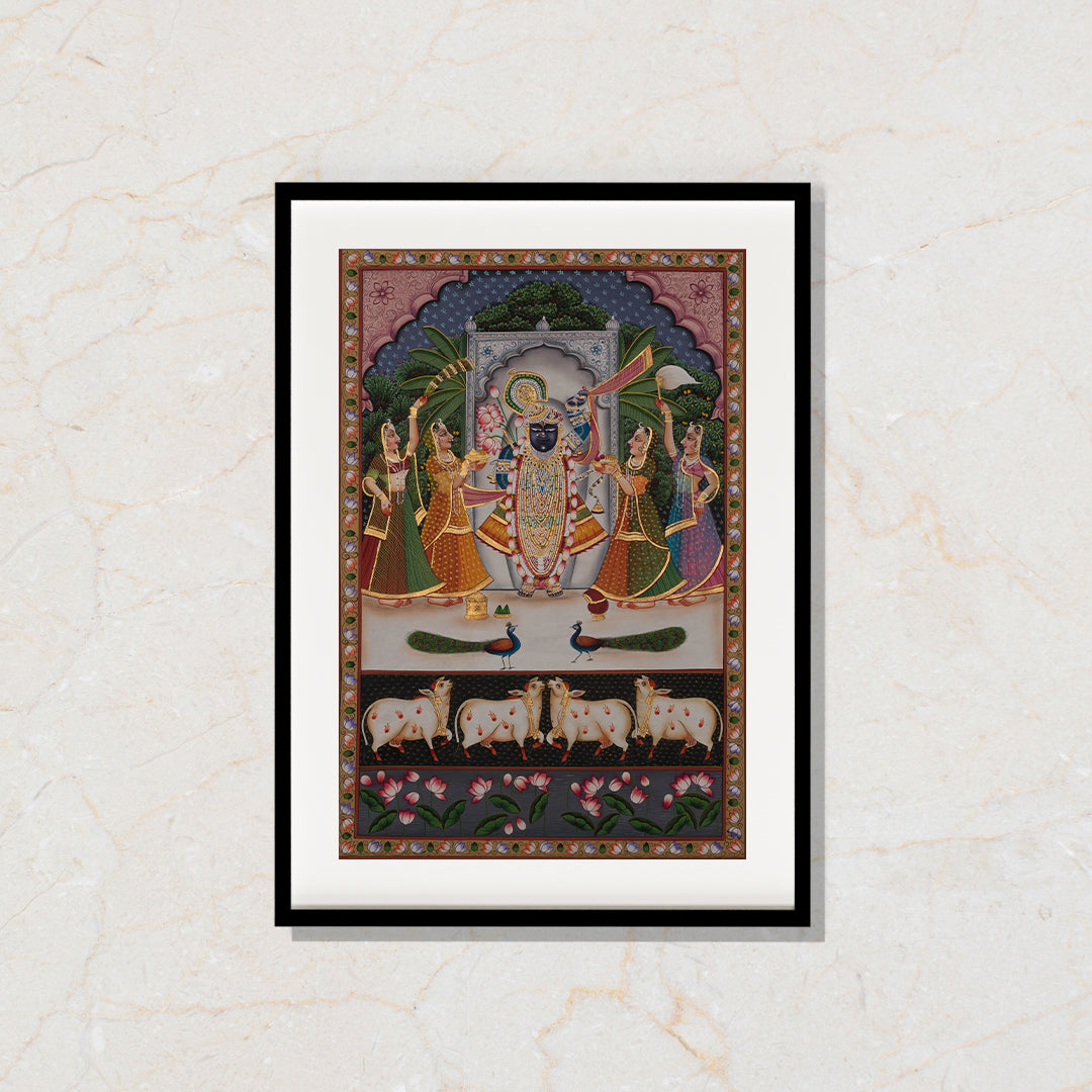 Sharad Purnima Pichwai Artwork Painting For Home Wall Decor