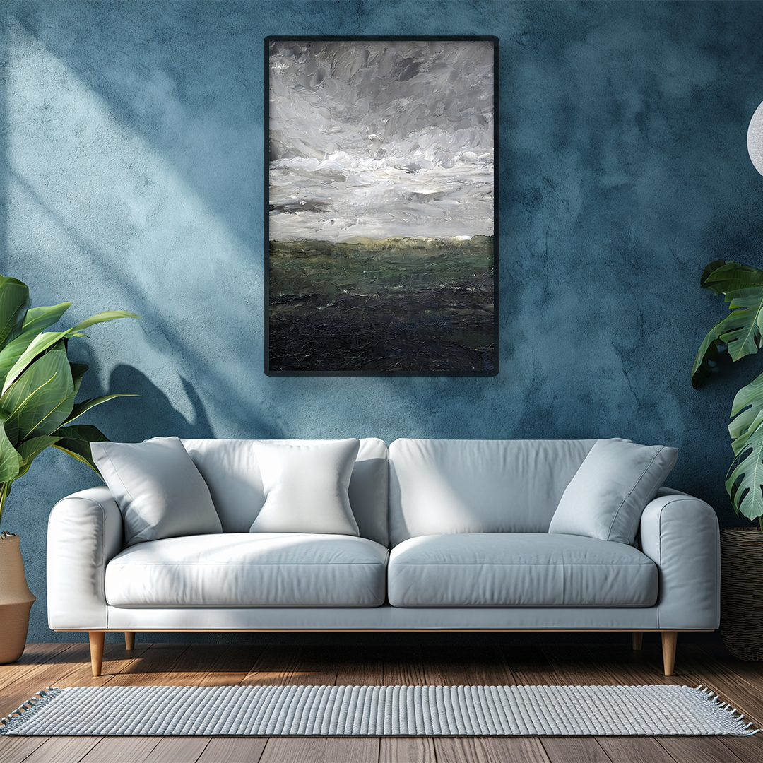 Premium Stormy Abstract Wall Art Painting For Home Wall Decor