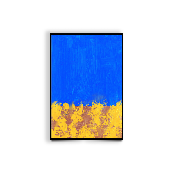 Premium Blue Abstract Wall Art Painting For Home Wall Decor