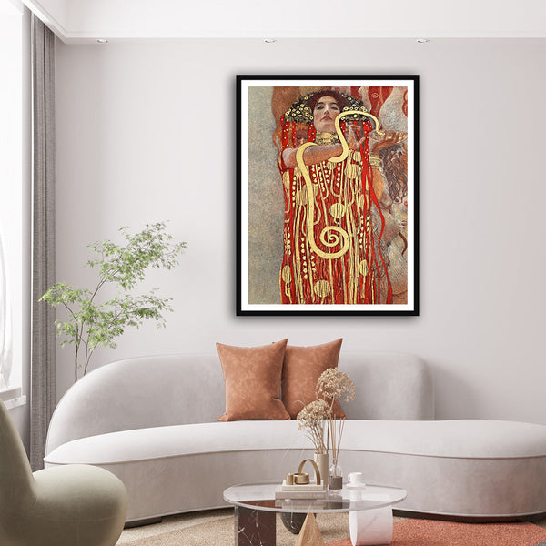 "Gustav Klimt's Hygieia (1907) Famous Art Painting"