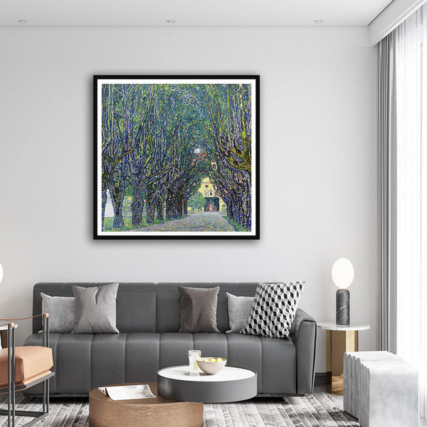 "Gustav Klimt's Allee at Schloss Kammer (1910) Famous Art Painting"