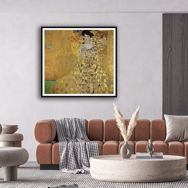 "Gustav Klimt's Portrait of Adele Bloch-Bauer (1907) Famous Art Painting"