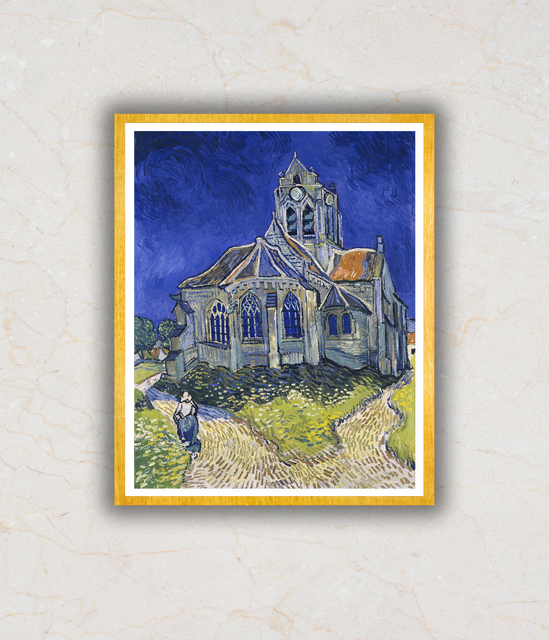 "The Church at Auvers (1890) Artwork Painting For Home Wall Art D‰ۢÌÛ__cor By Vincent Van Gogh"