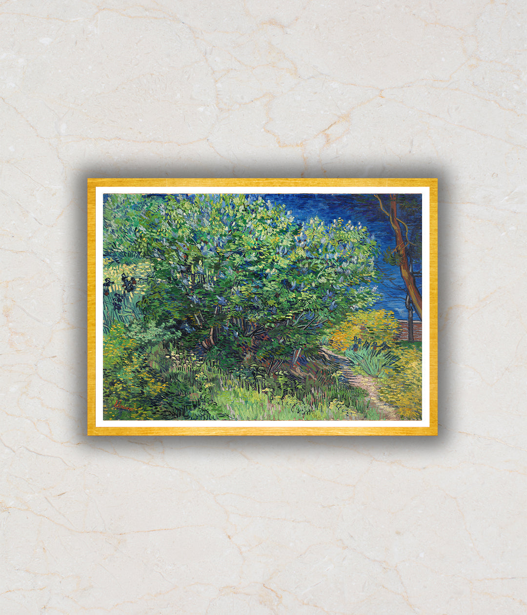 "Lilac Bush (1889) Landscape Artwork Painting For Home Wall Art D‰ۡó¢ÌÎÌÝ__cor By Vincent Van Gogh"