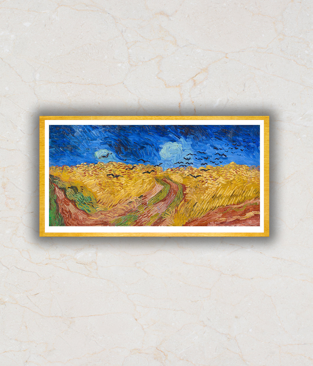 "Wheatfield with Crows (1890) Artwork Painting For Home Wall Art D‰ۢÌÛ__cor By Vincent Van Gogh"