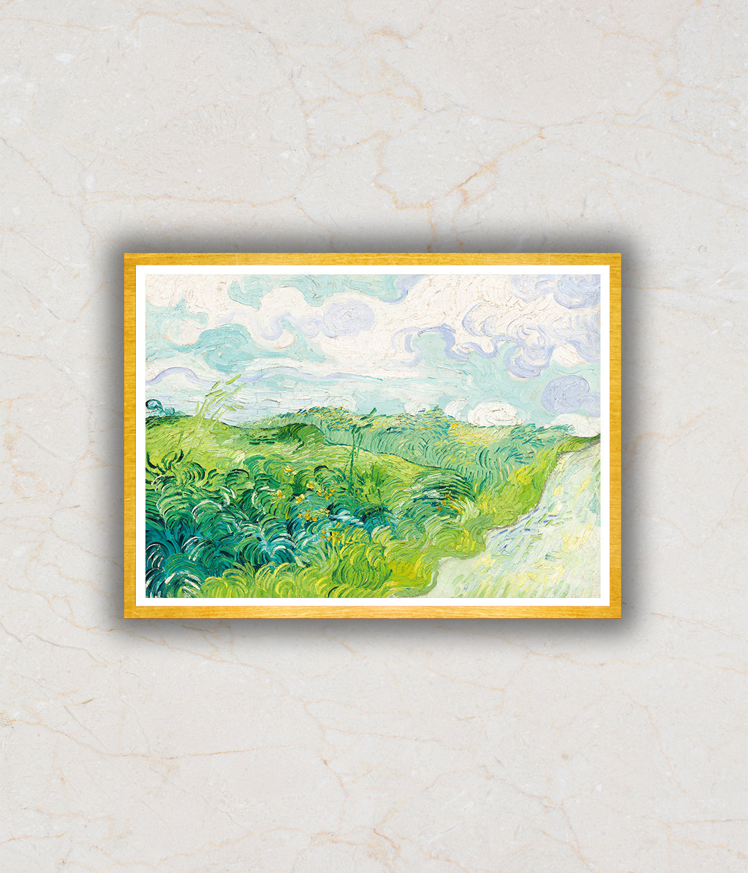 "Green Wheat Fields, Auvers (1890) Artwork Painting For Home Wall Art D‰ۢÌÛ__cor By Vincent Van Gogh 2"