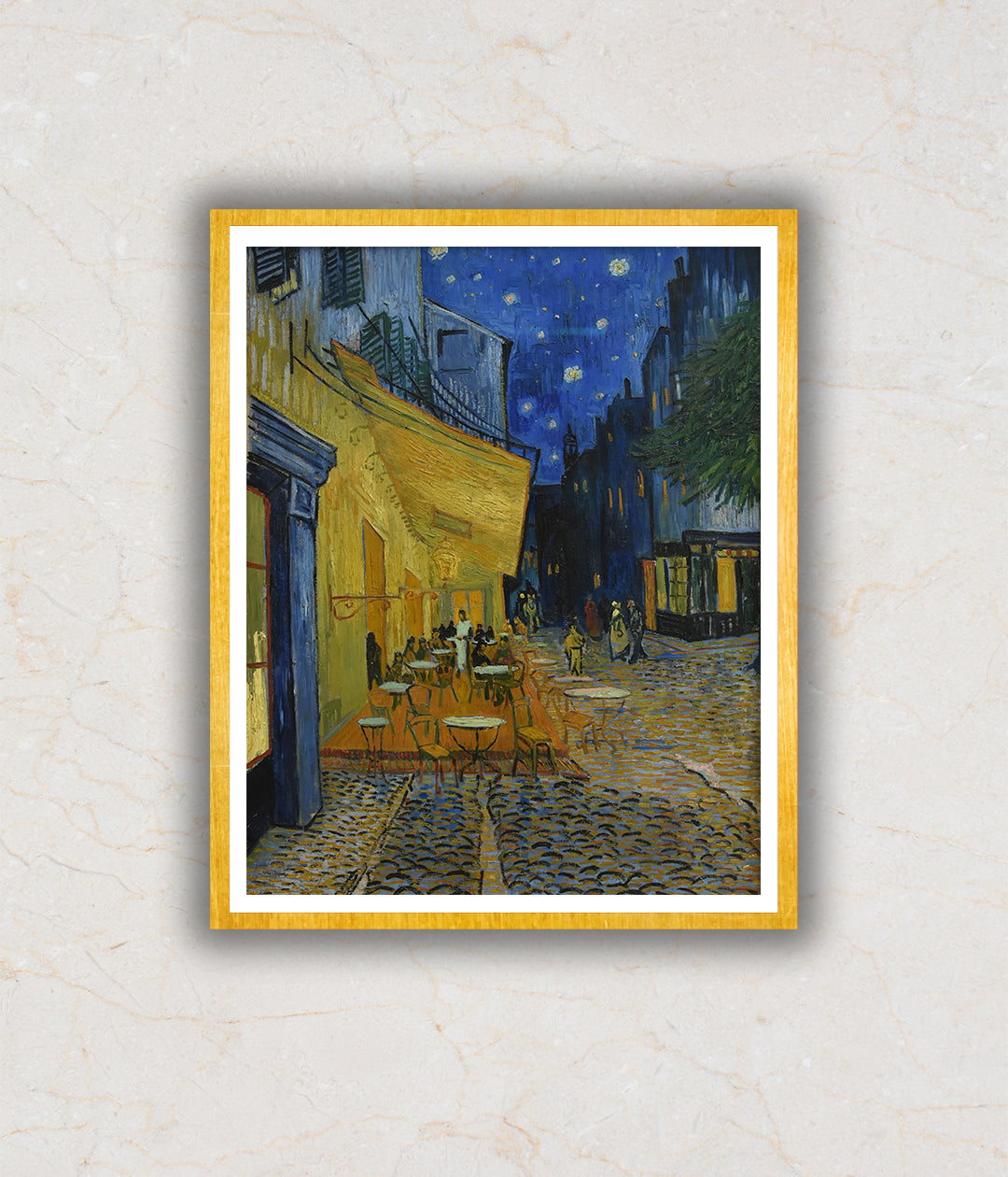 "Caf‰ۢÌÛ__terras Bij Nacht Painting For Home Wall Art D‰ۢÌÛ__cor By Vincent Van Gogh (1853-1890)"