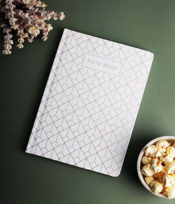 "Mirage Hardbound Notebook Journal Diary with Gold Foil Accents"