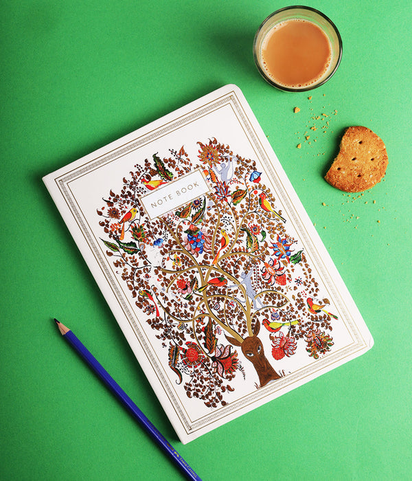 "House of Nature Hardbound Notebook Journal Diary with Gold Foil Accents"