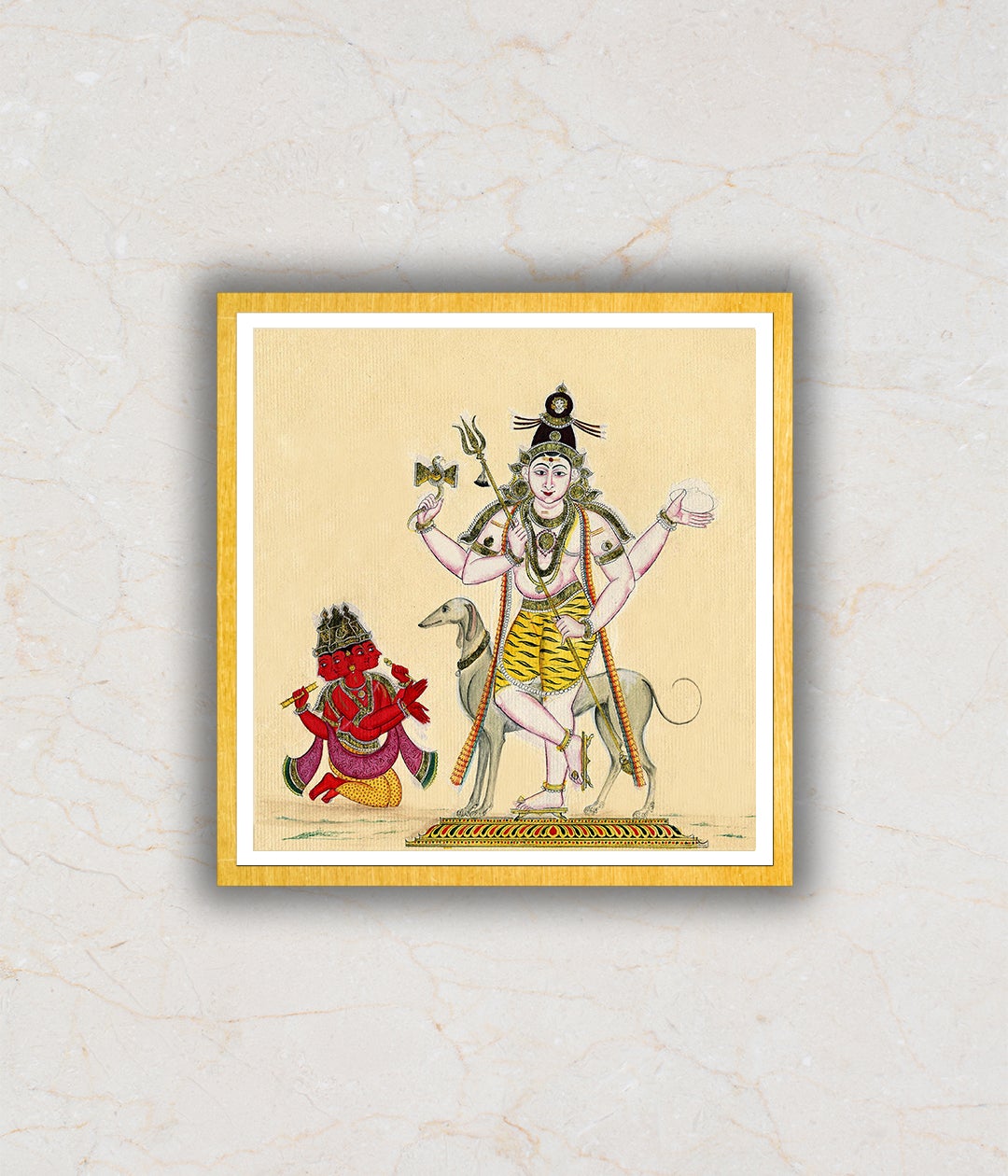 "Bhairava Brahma Artwork Painting For Home Wall Art D�_cor"