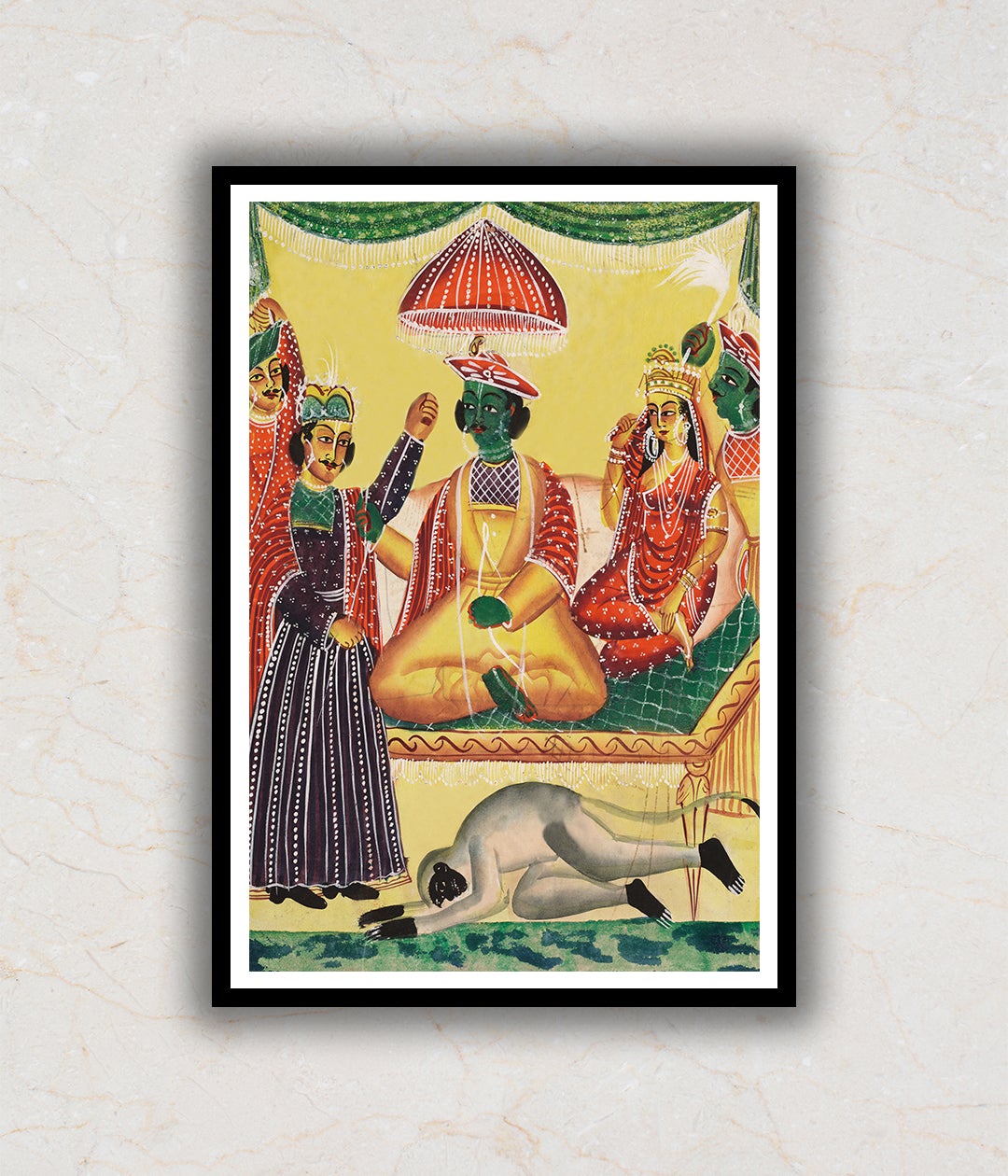 "Rama and Sita Artwork Painting For Home Wall Art D�_cor"