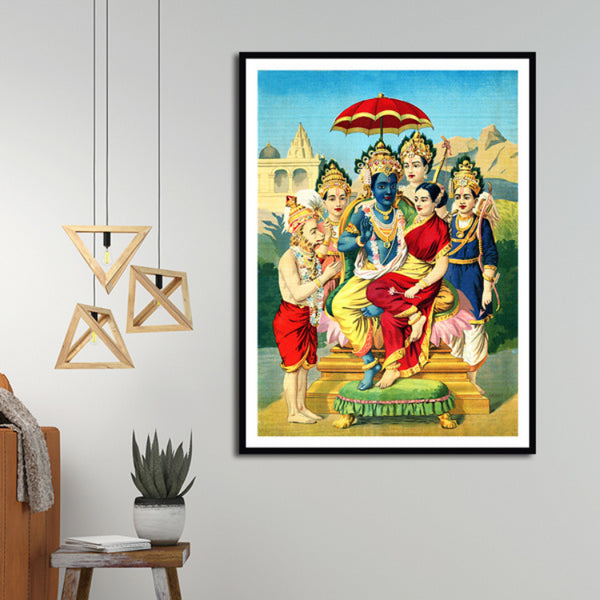 "Ramapanchayan, Raja Ravi Varma Artwork Painting For Home Wall Art D�_cor"