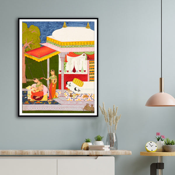 "Dhanasri Ragini Artwork Painting For Home Wall Art D�_cor"