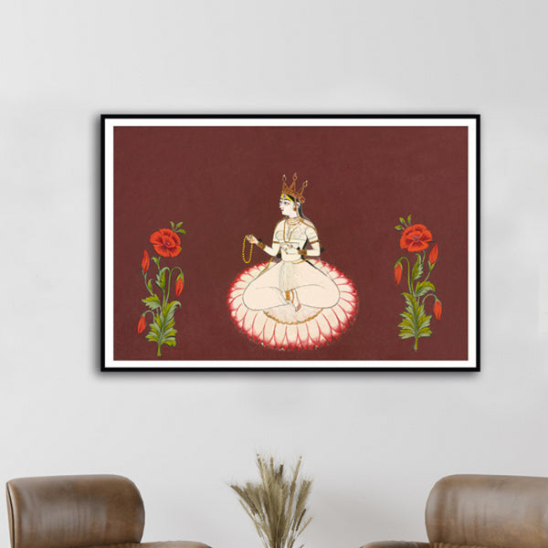 "Krishna Approaches Radha Folio From a Rasikpriya Artwork Painting For Home Wall Art D�_cor"