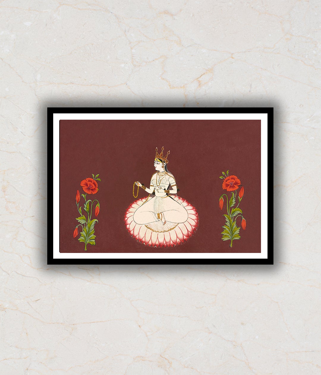 "Saraswati Folio From a Goddess Series Artwork Painting For Home Wall Art D�_cor"