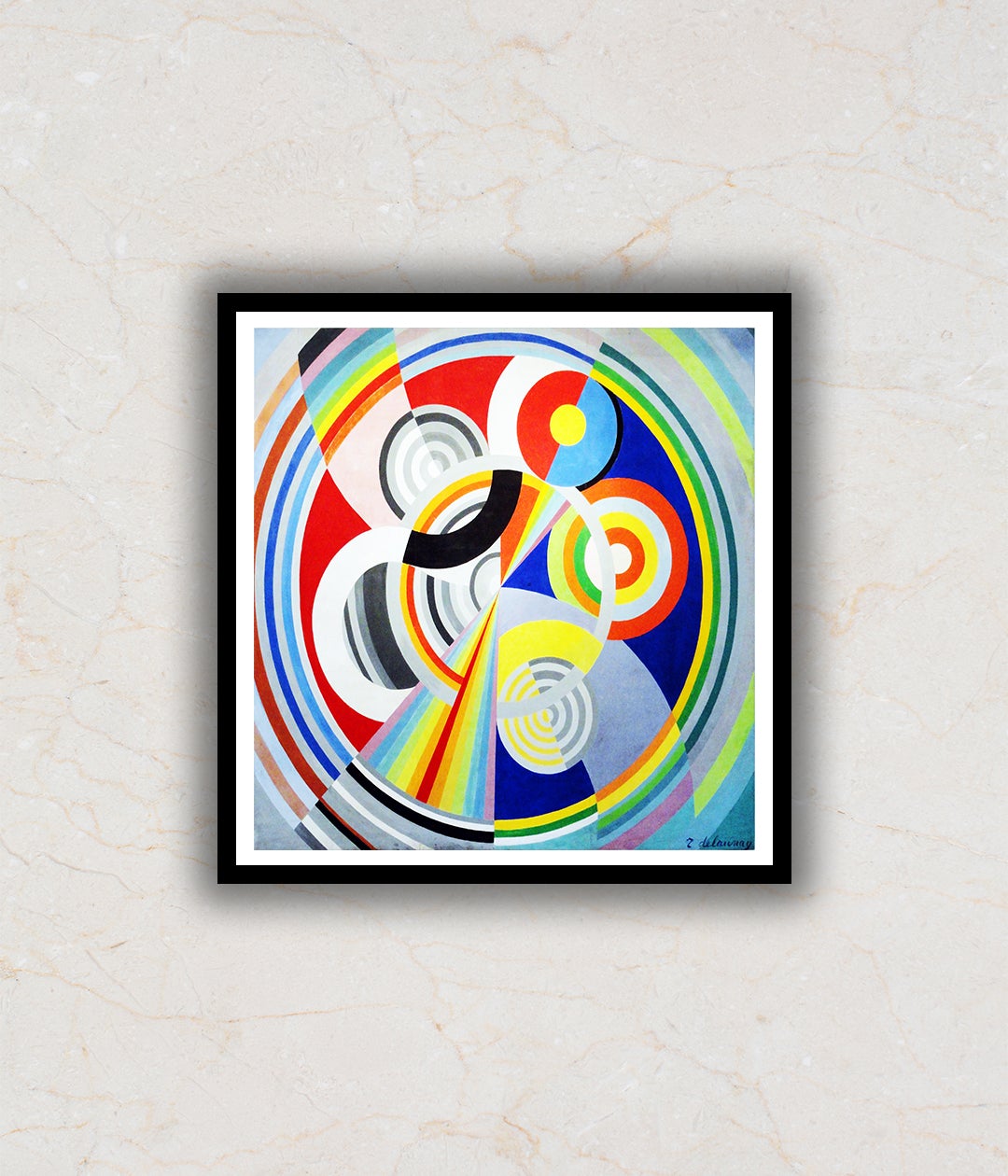 "Rhythm Modern Abstract Painting Artwork For Home Wall D•À__cor by Robert Delaunay 2"