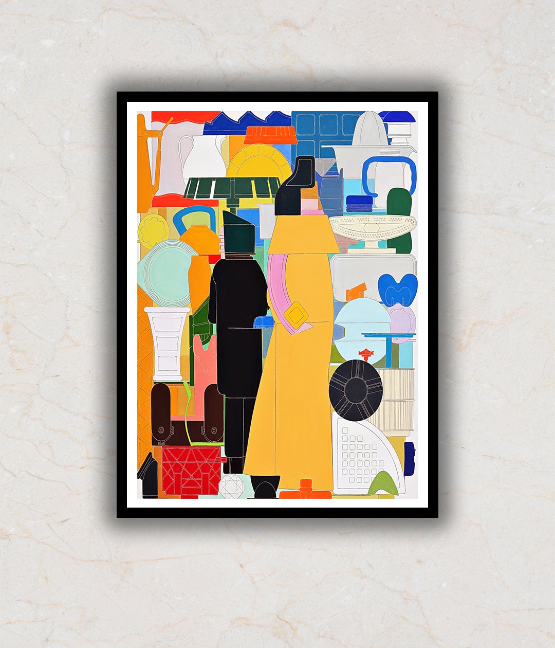 "Doppelpack - Alfio Giuffrida Modern Abstract Painting Artwork For Home Wall D•À__cor"