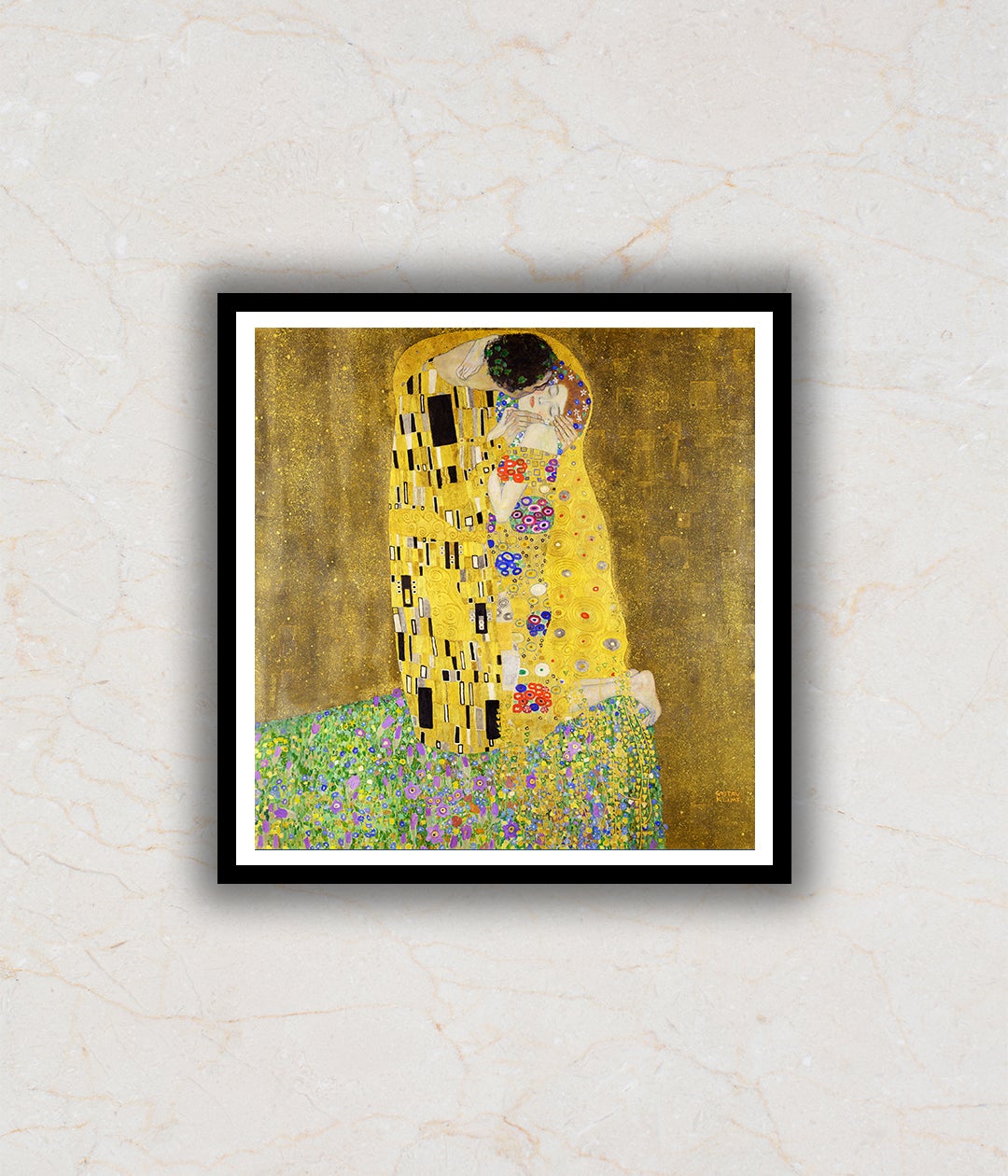"Gustav Klimt 'The Kiss' Modern Abstract Painting Artwork For Home Wall D‰ۢÌÛ__cor"