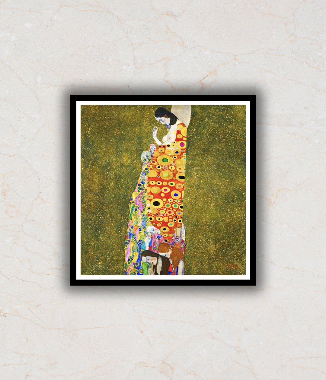 "Hope By Gustav Klimt Modern Abstract Painting Artwork For Home Wall D‰ۢÌÛ__cor"