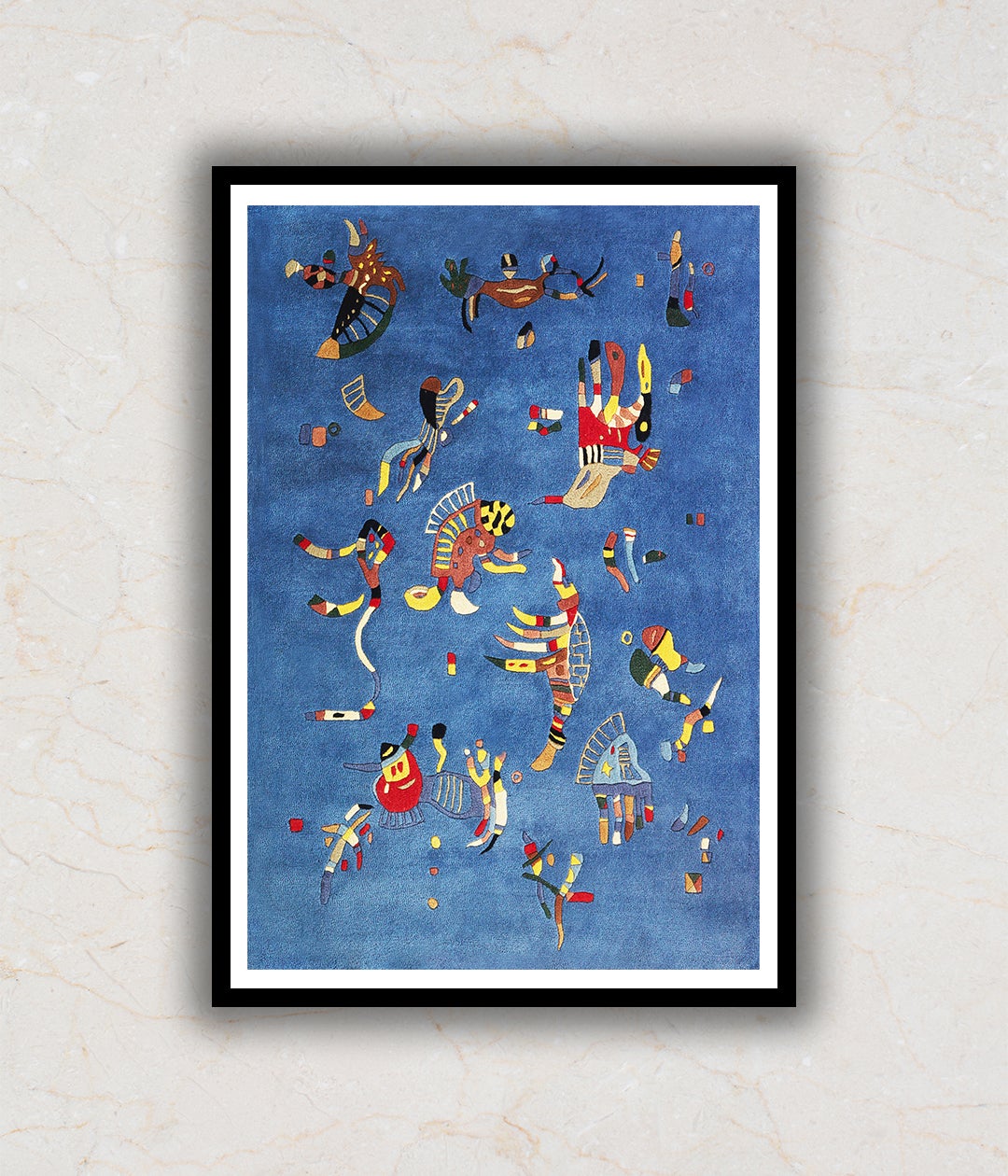 "Blue Sky Modern Abstract Painting Artwork For Home Wall Decor by Wassily Kandinsky"