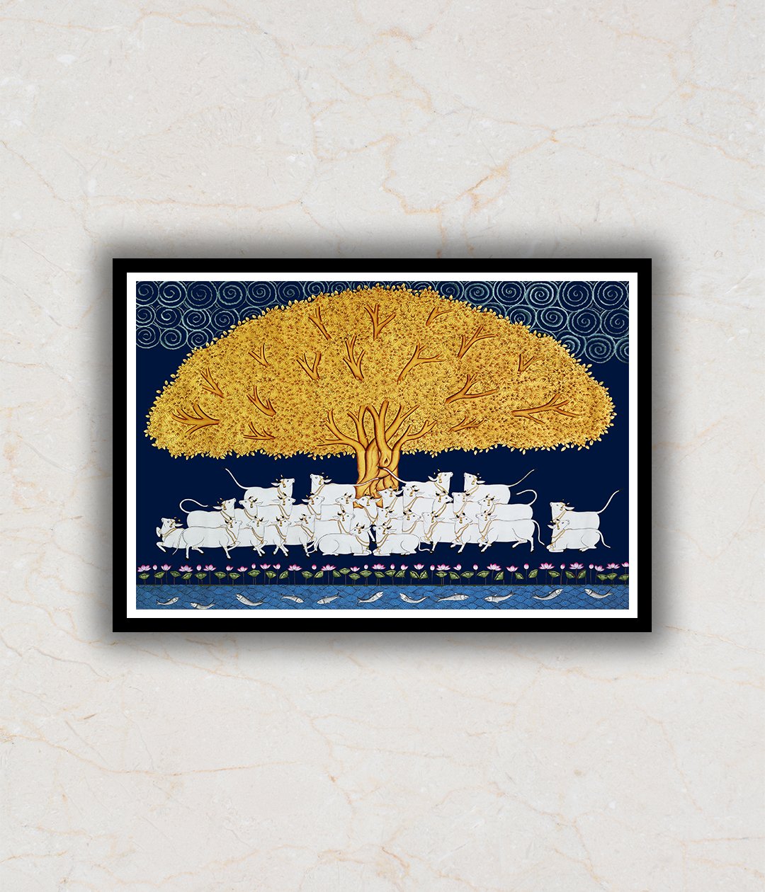 "Tree of Life Pichwai Phad Artwork Painting For Home Wall Art Decor"