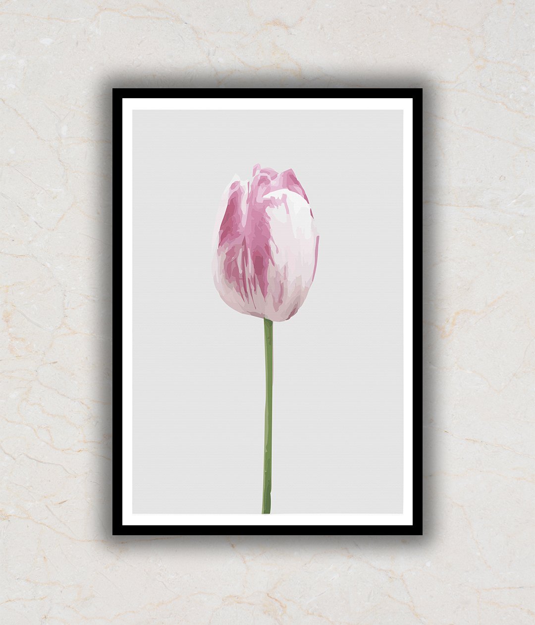 "Lover's Tulip Abstract Painting"