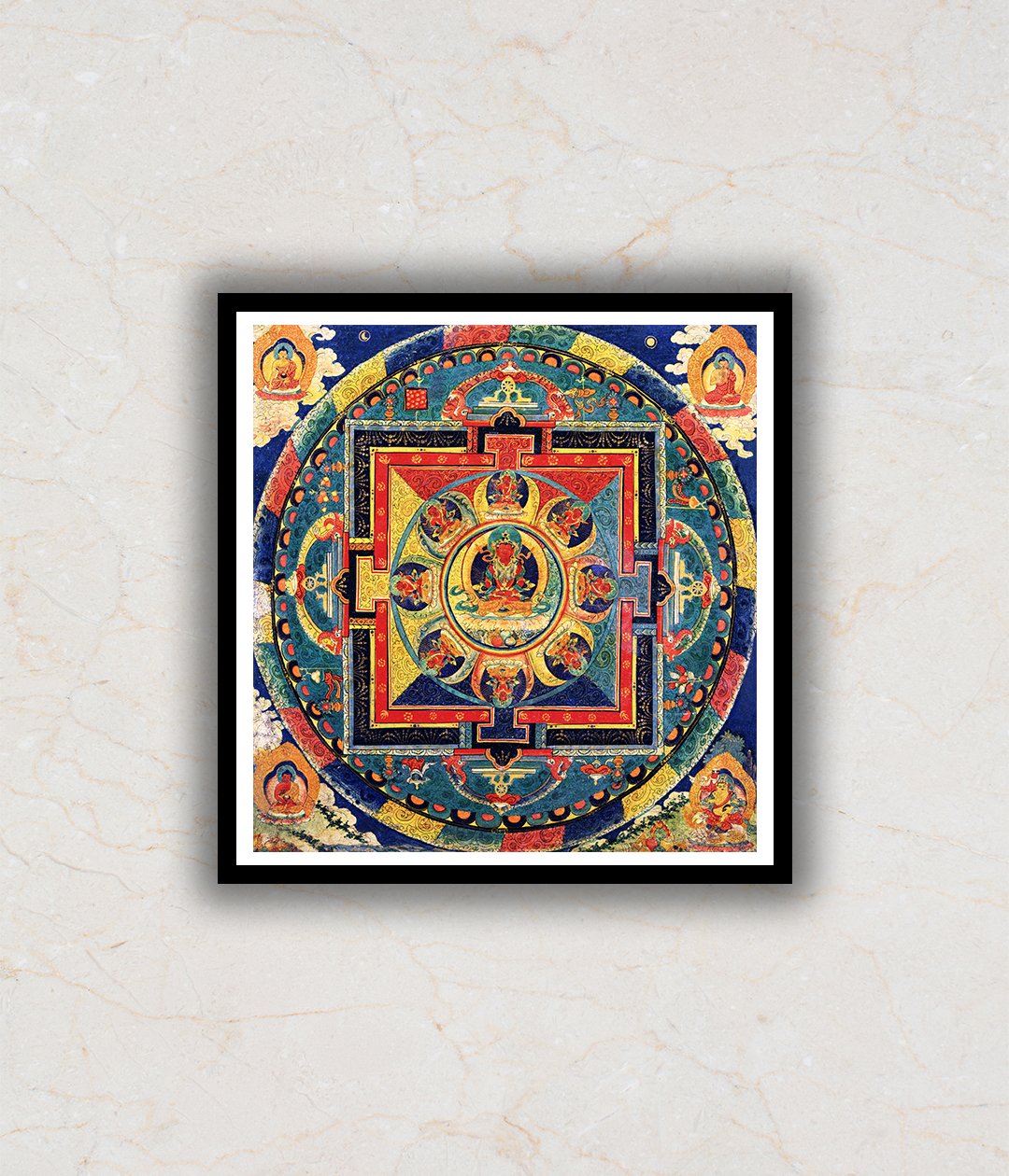 "Amitayus Mandala Buddha Painting"