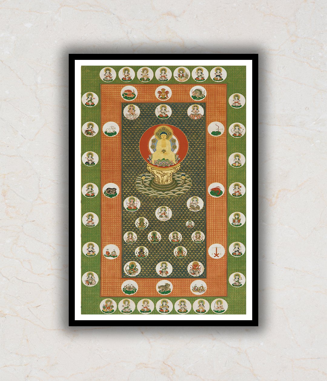 "Star Mandala Buddha Painting"
