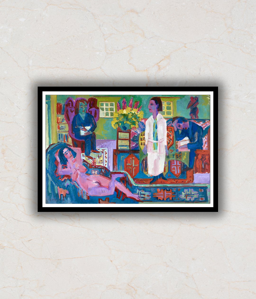 "Modern Bohemia Abstract Art by Ernst Ludwig Kirchner"