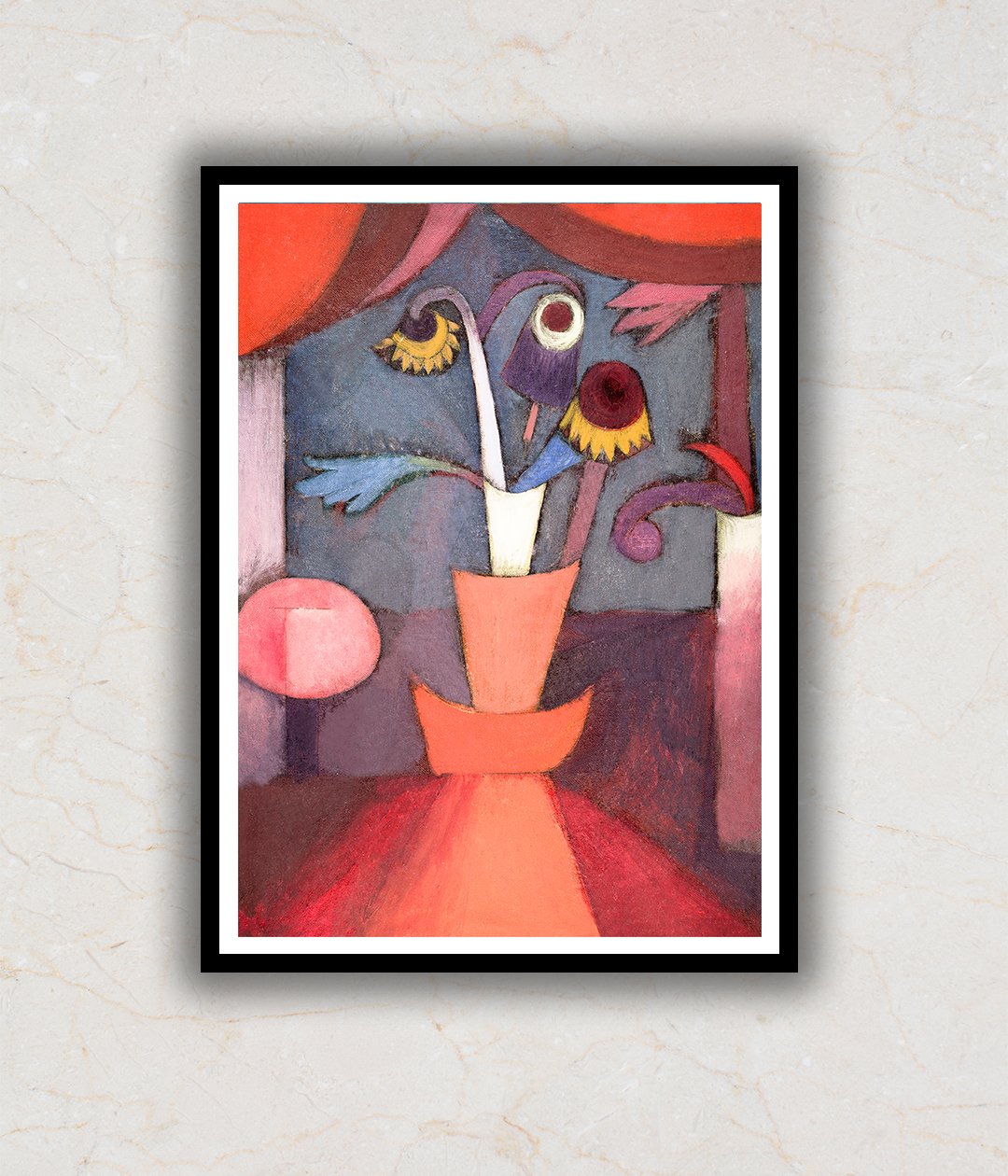 "Autumn Flower Abstract Art by Paul Klee"