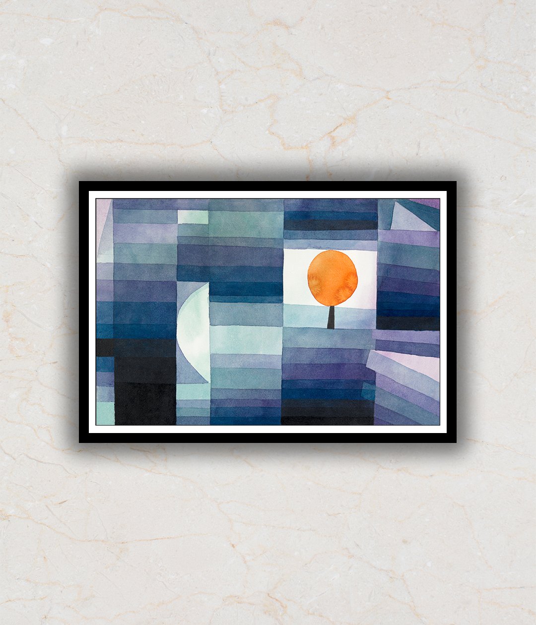 "The Harbinger of Autumn Abstract Art by Paul Klee"