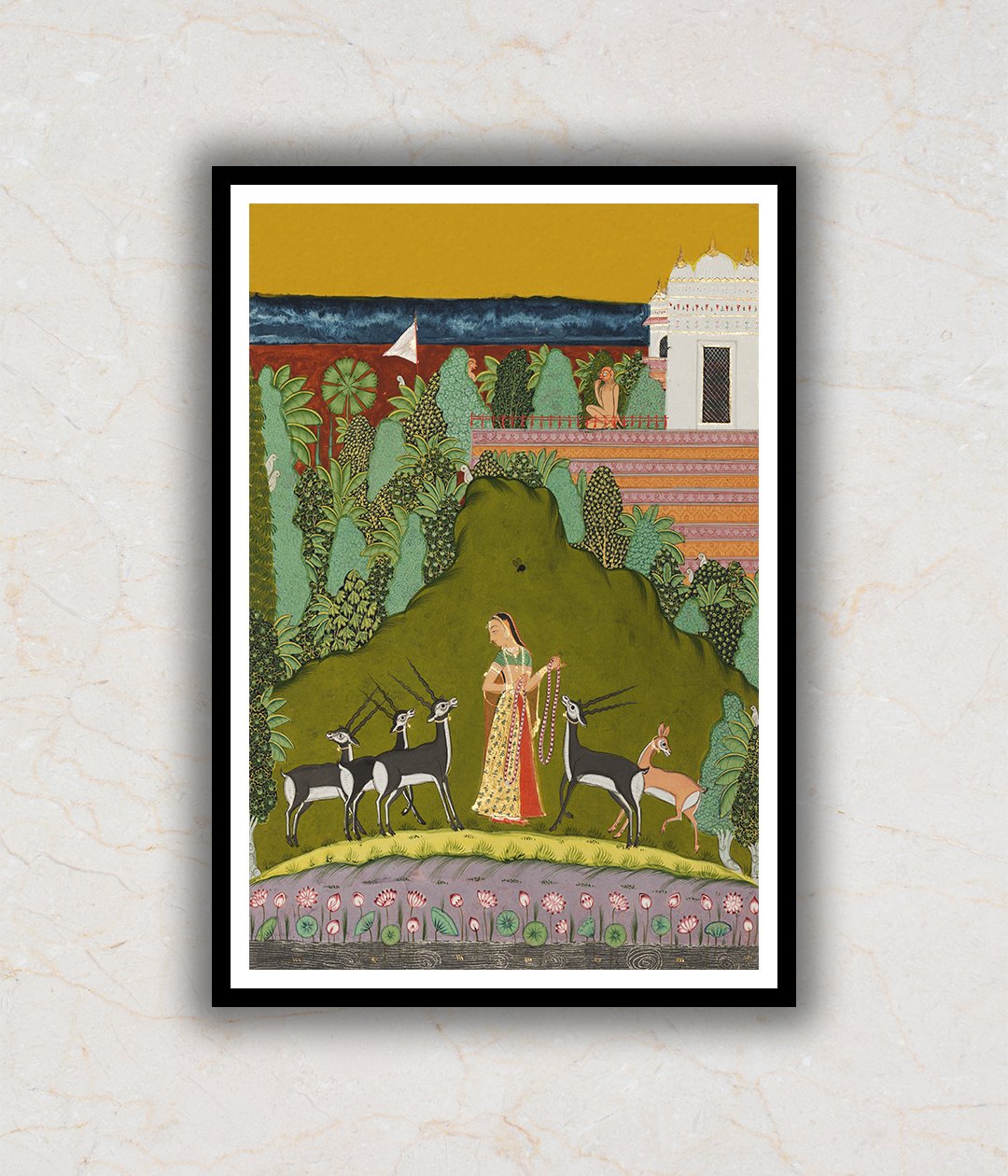 "Gaudi Ragini Art Painting For Home Wall Art Decor"