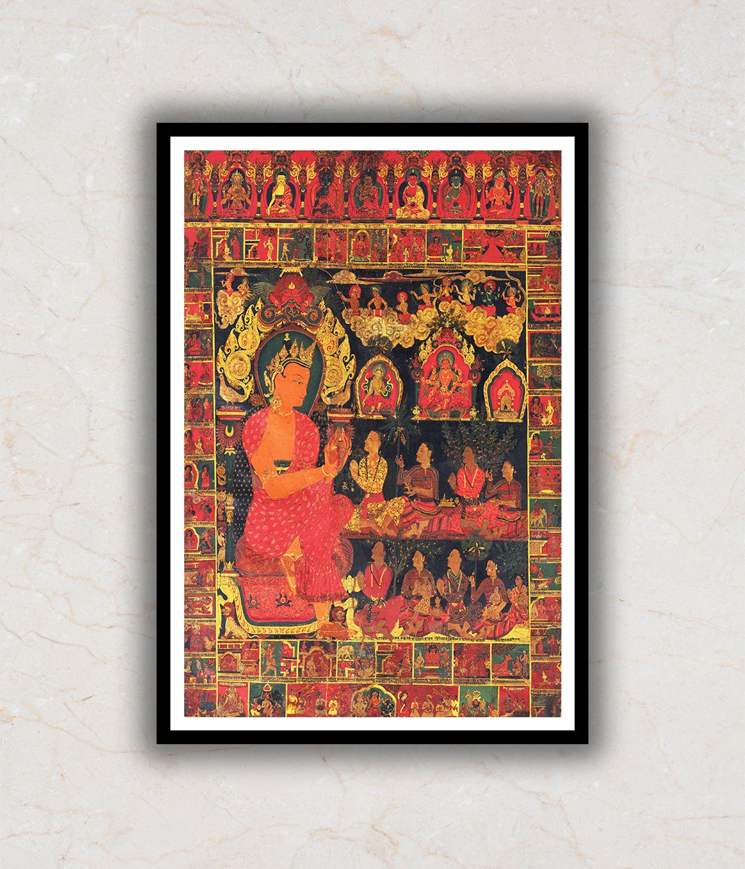 "Preaching Buddha Painting"