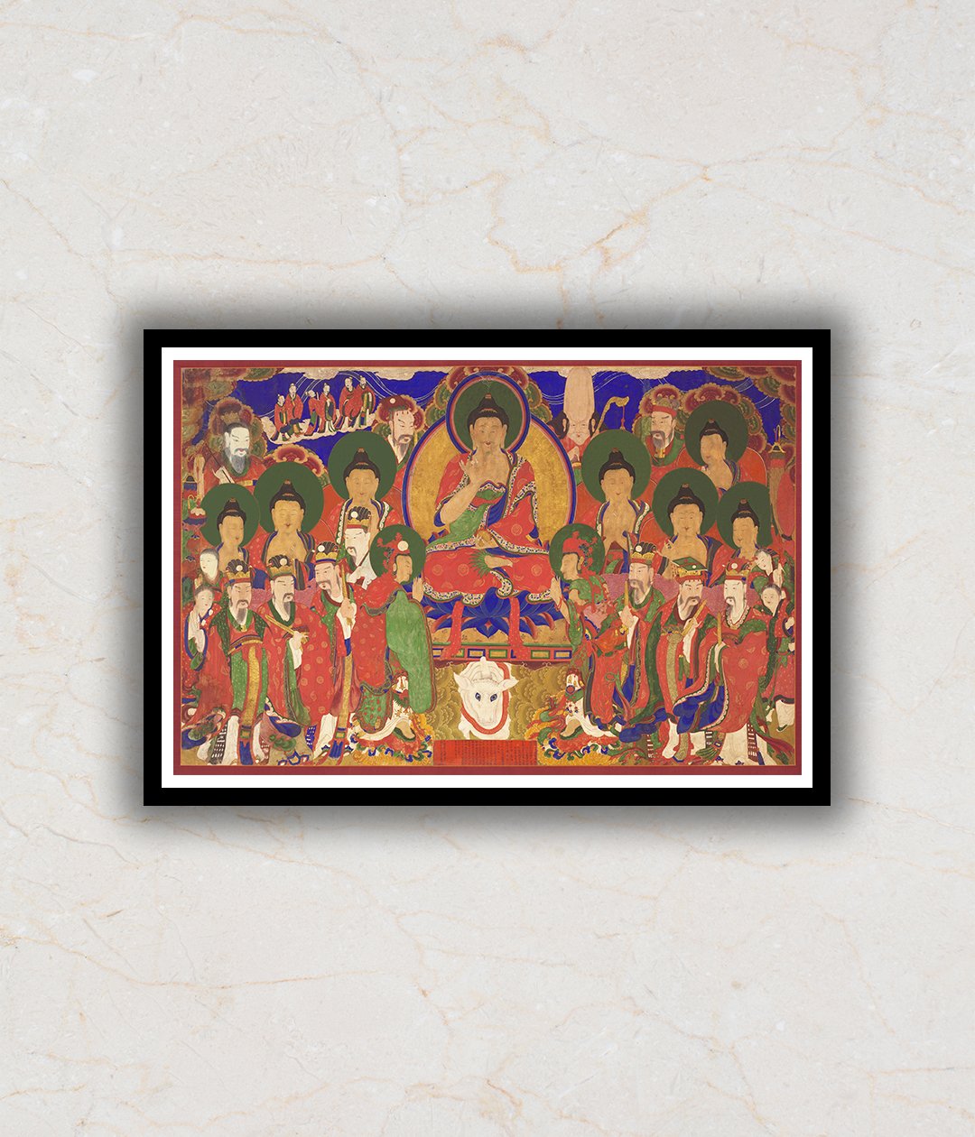 "Assembly of Tejaprabha Buddha Art"