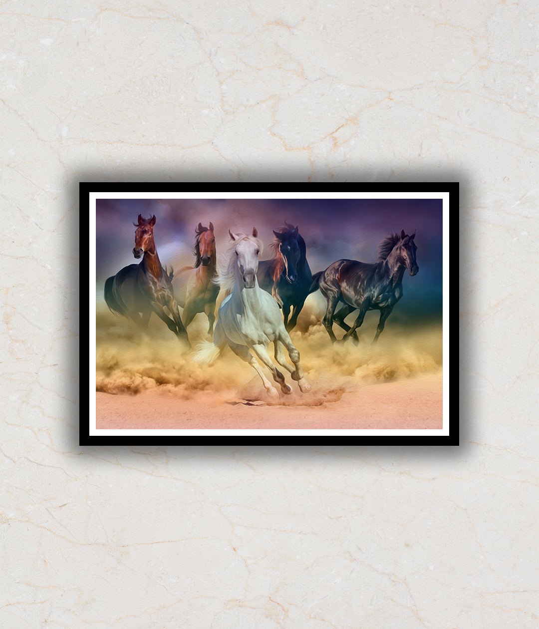 "Running Horses Painting"