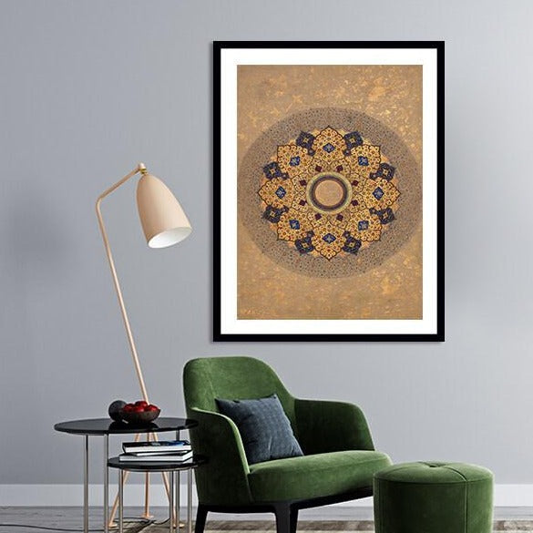 "Gold Mandala Rajsthani Art Painting For Home Wall Art Decor"