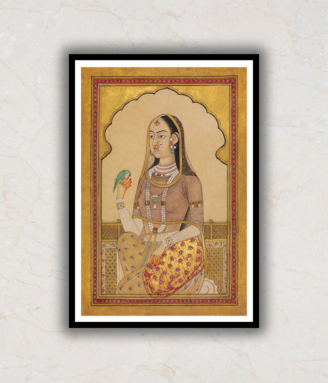 "Maiden Rajasthani Art Painting For Home Wall Art Decor"