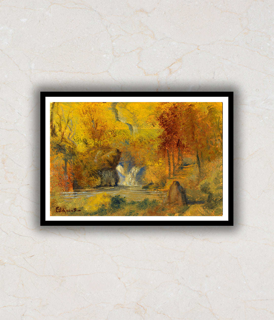 "Autumn Landscape Painting By Louis M. Eilshemius"