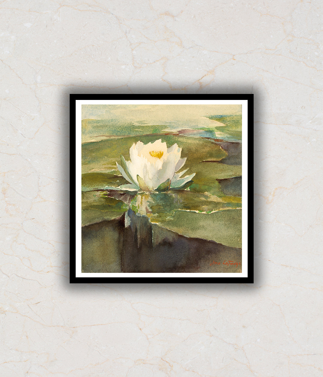 "Lotus Painting by John La farge"