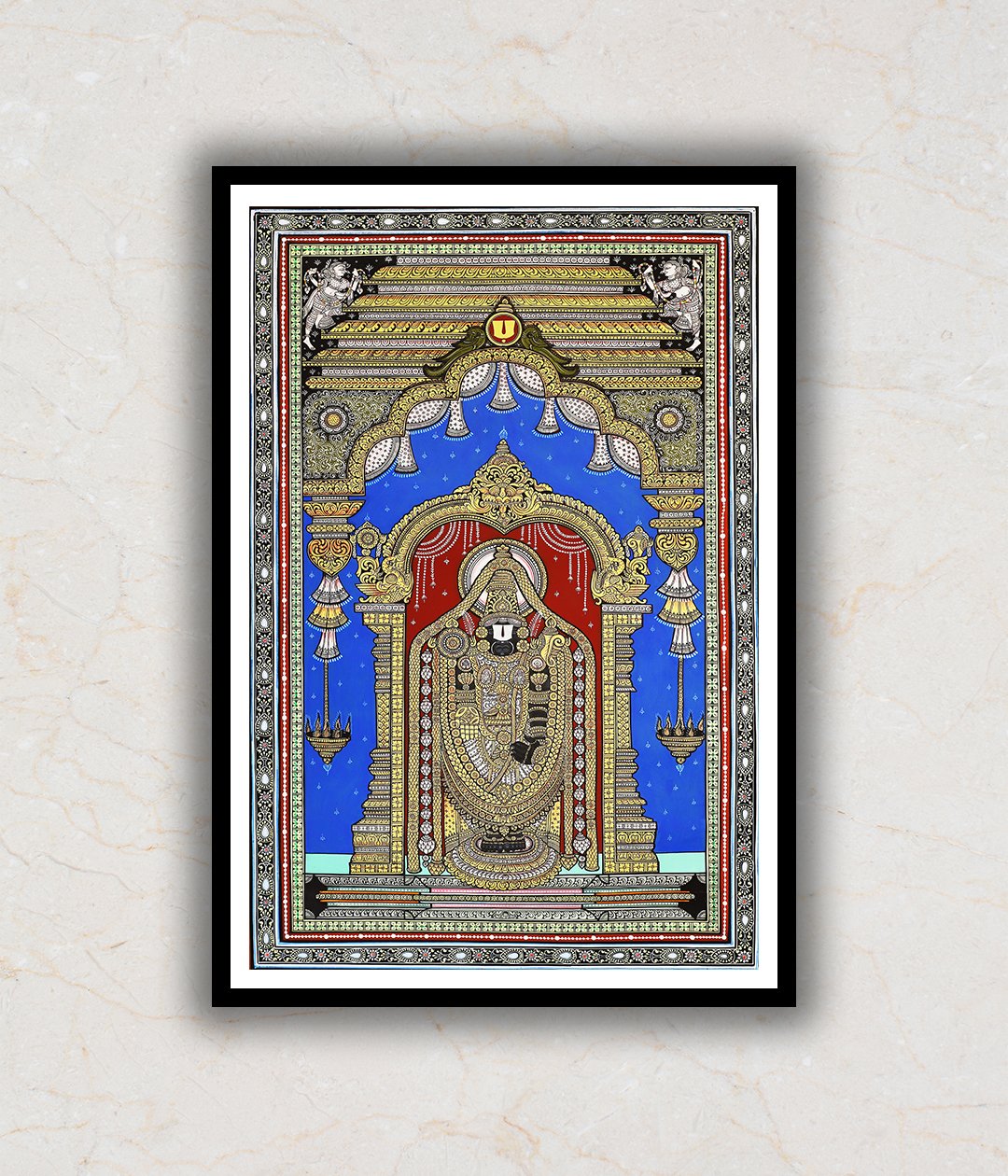"Balaji Darbar Pattachitra Art Painting For Home Wall Art Decor"