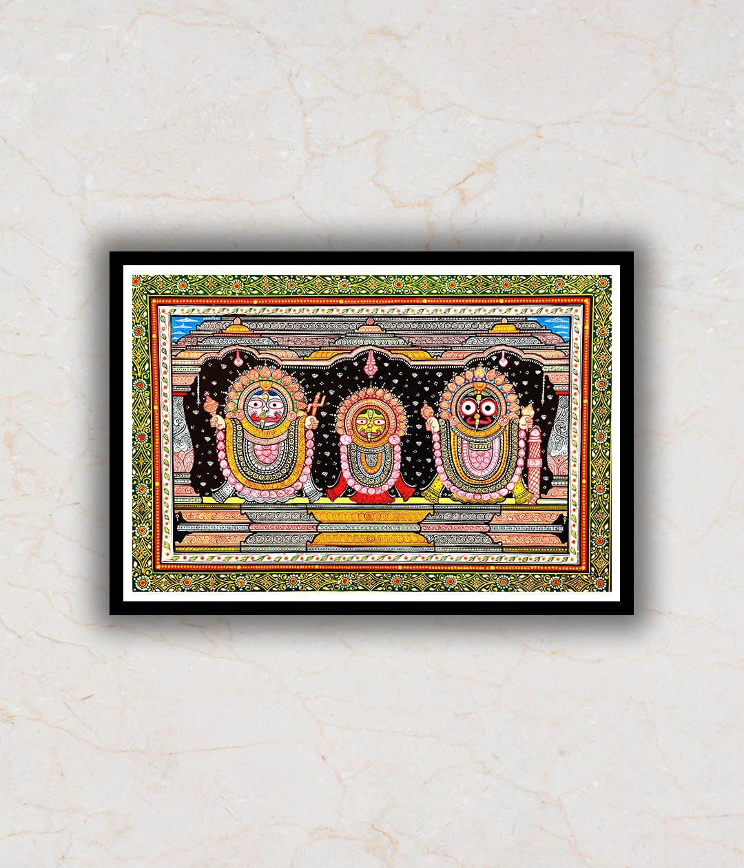 "The Jagannath Darbar Pattachitra Art Painting For Home Wall Art Decor 3"