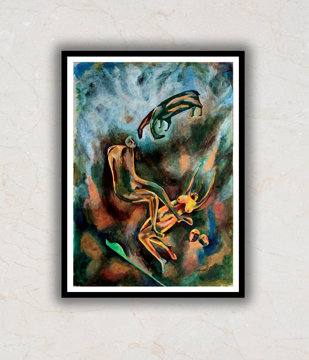 "Inner Battles Abstract Wall Art"