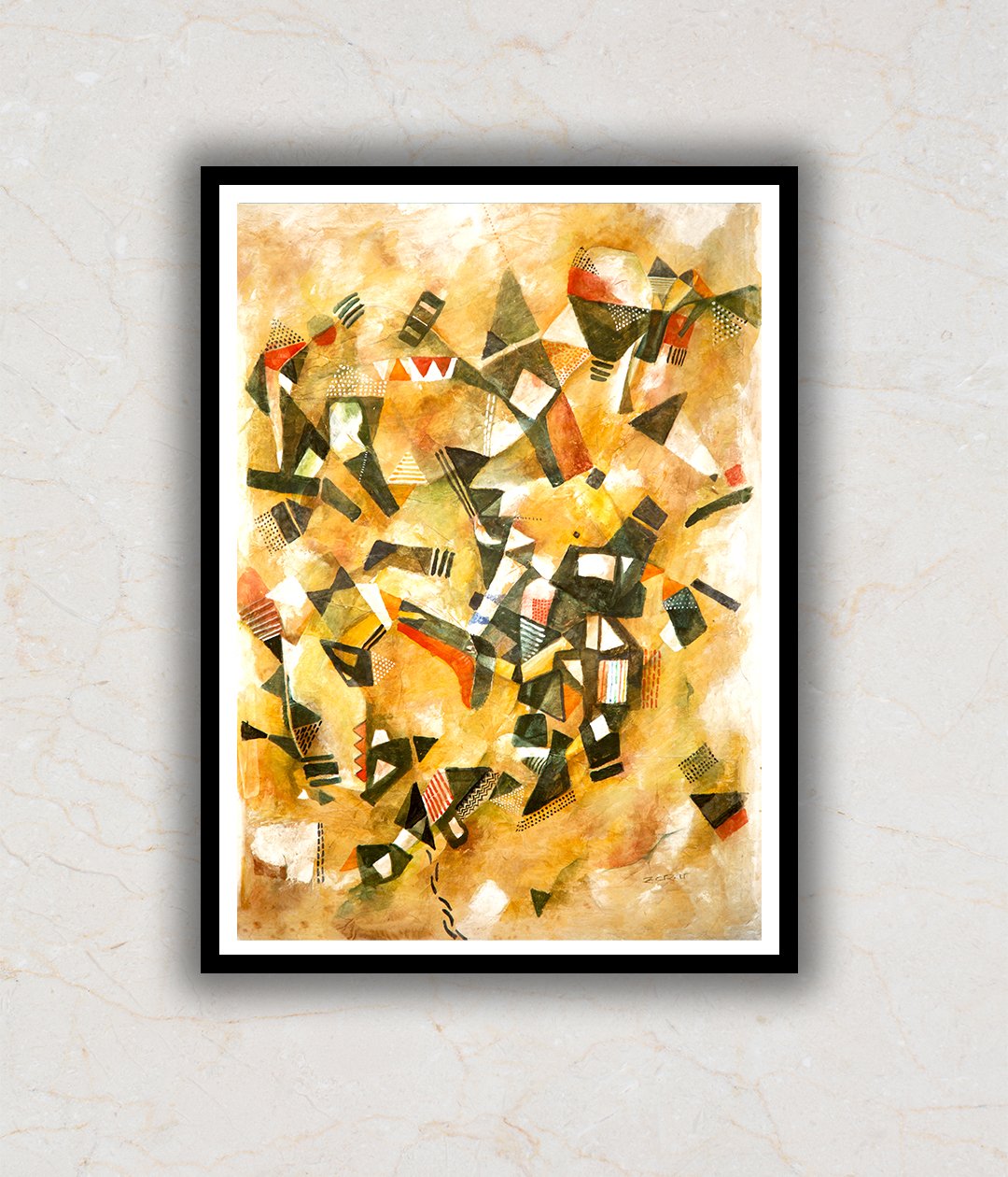 "Facets Abstract Art Painting"