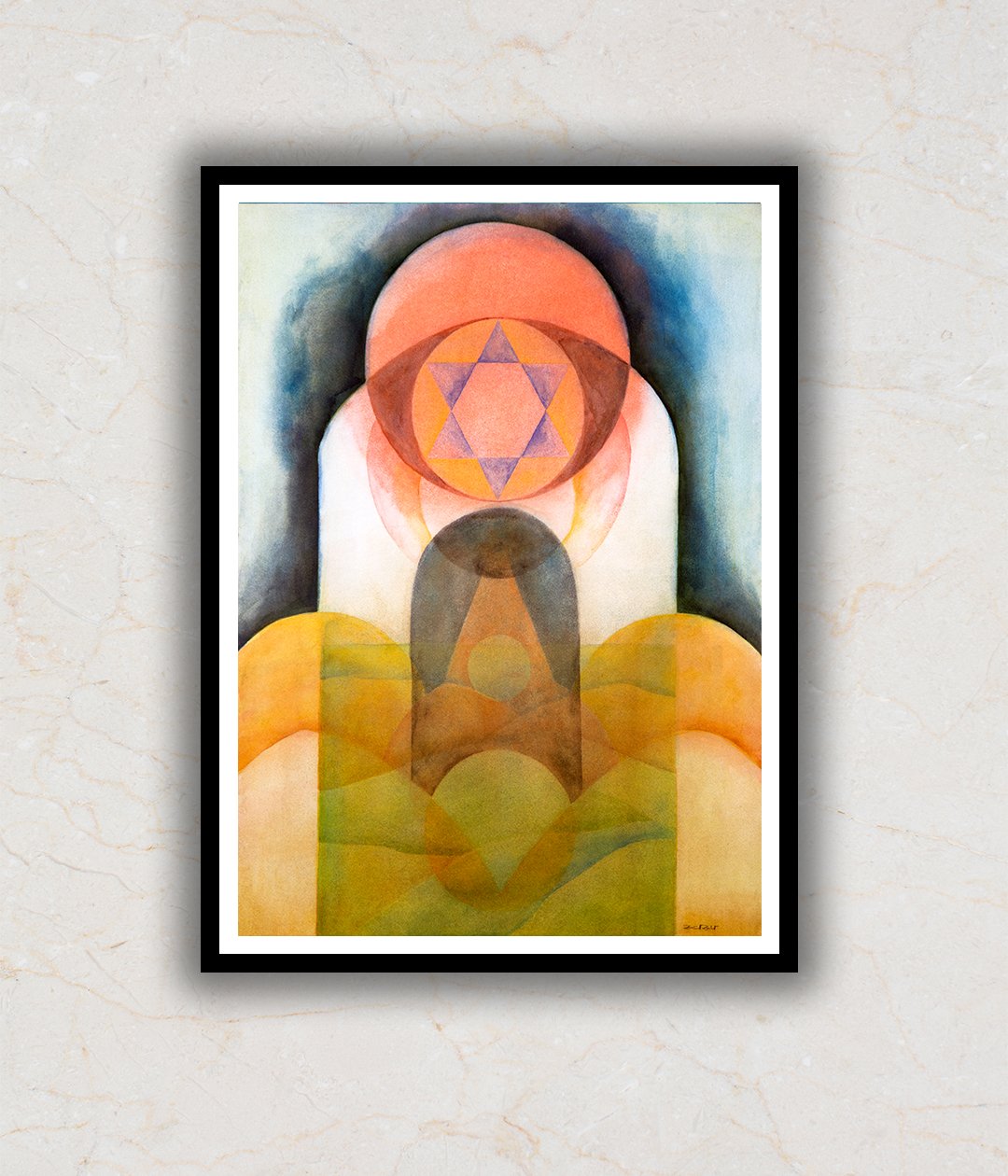 "Ajna Chakra Abstract Art"