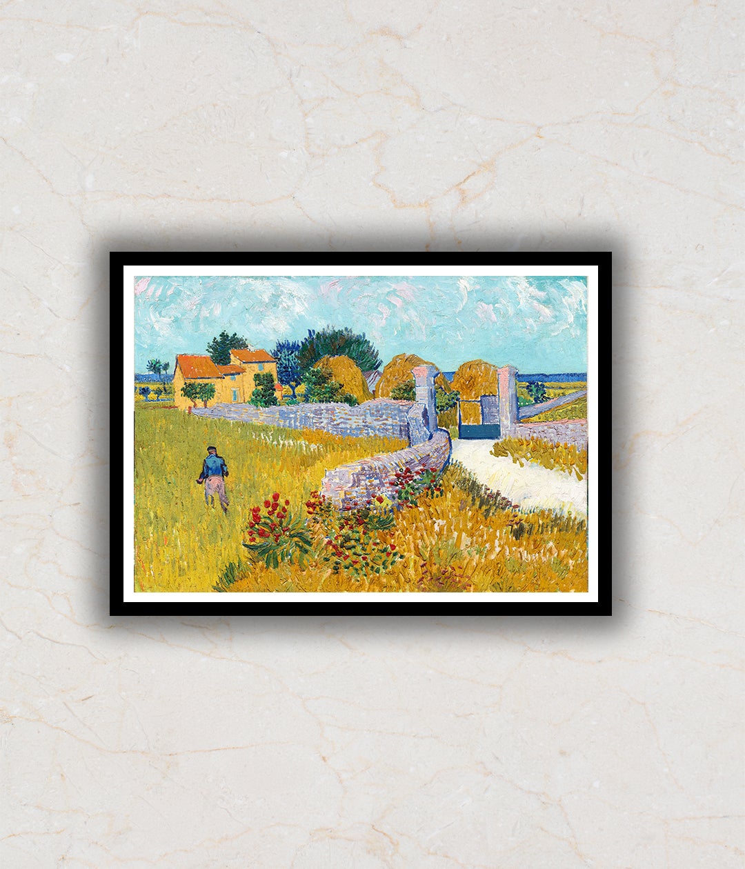 "Farmhouse in Provence Vincent Van Gogh Painting"
