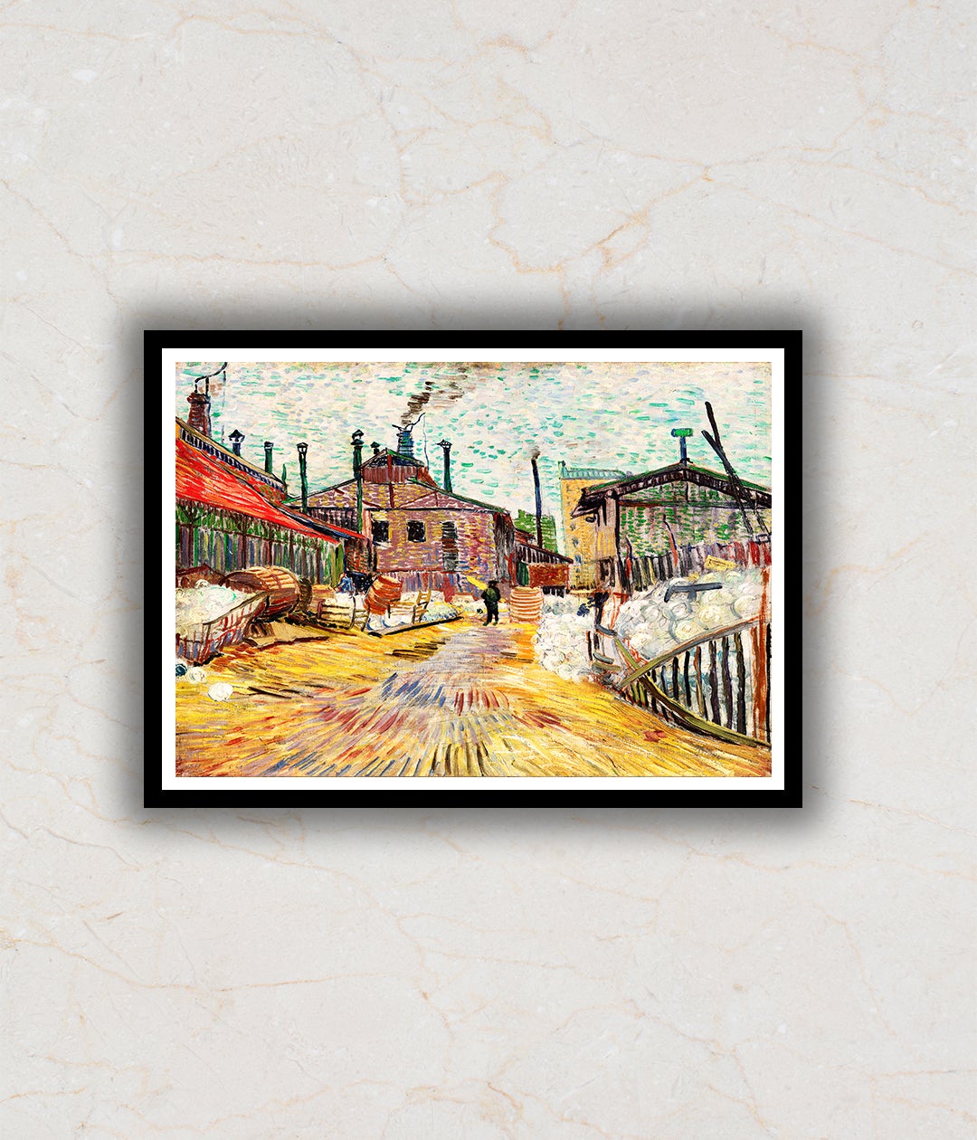"The Factory Vincent Van Gogh Painting"