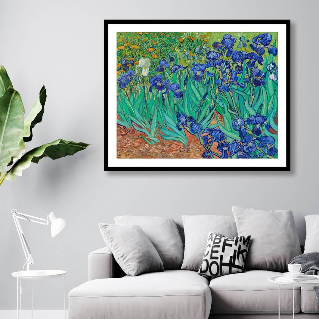 "Irises Vincent Van Gogh Painting 1"