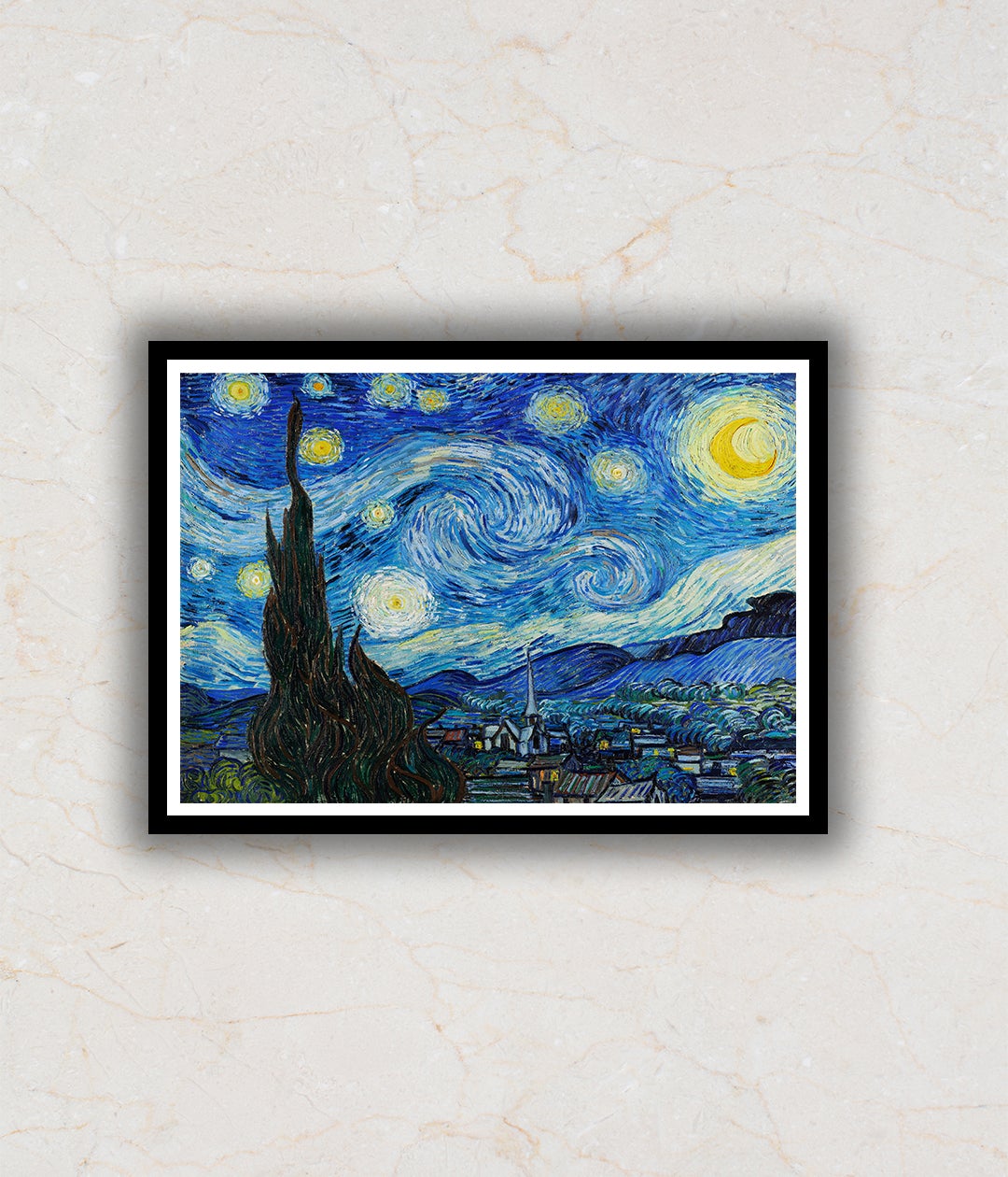 "The Starry Night Vincent Van Gogh Painting"